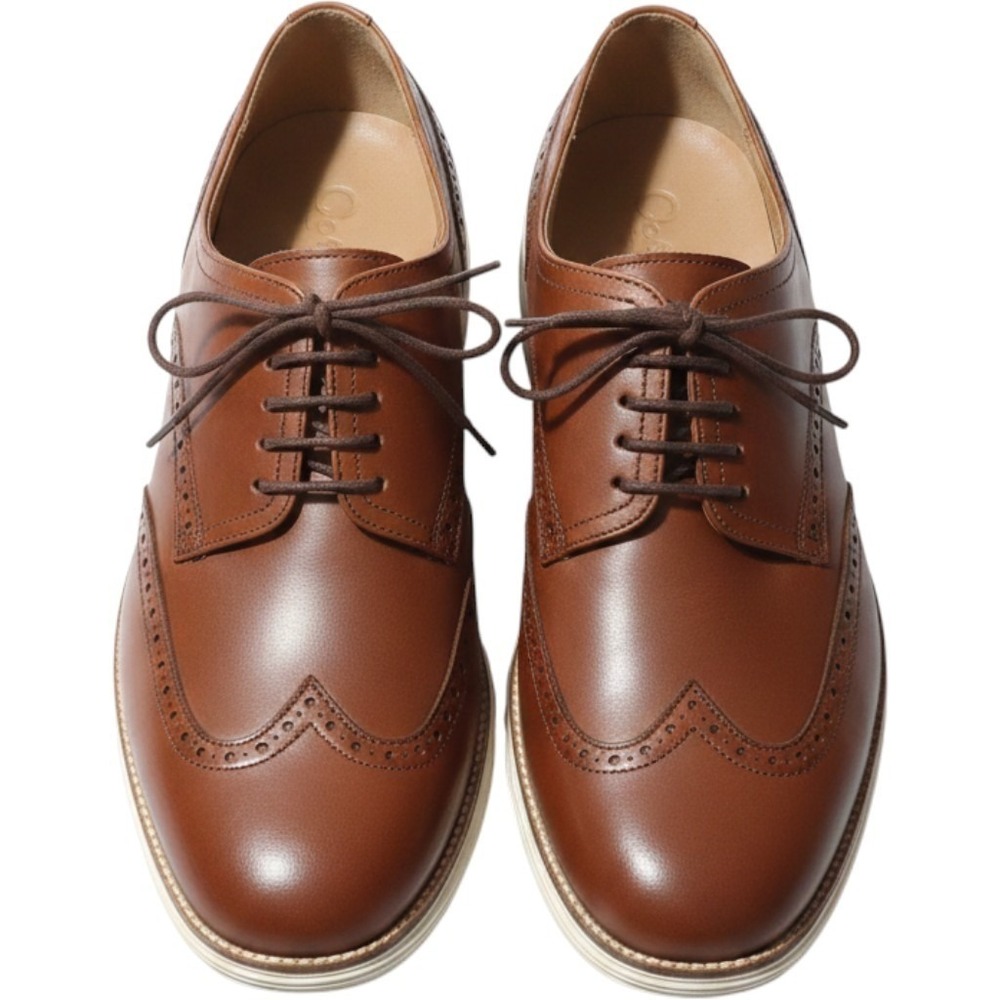 Cole Haan OriginalGrand Wingtip Oxford Mens 13M British Tan Leather C26471